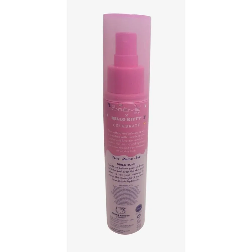 The Crème Shop Hello Kitty Setting Priming Spray Rosewater Diamond Korean Beauty